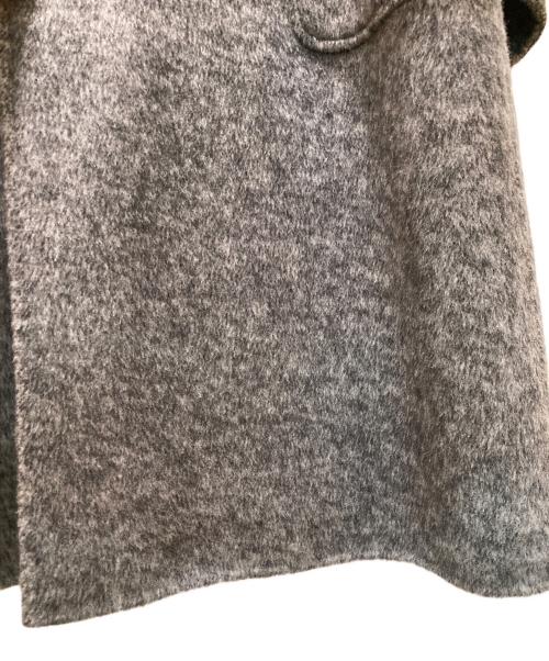 JENNE（ジェンヌ）JENNE (ジェンヌ) リバーウールシルクコート グレー サイズ:ＸＬの古着・服飾アイテム