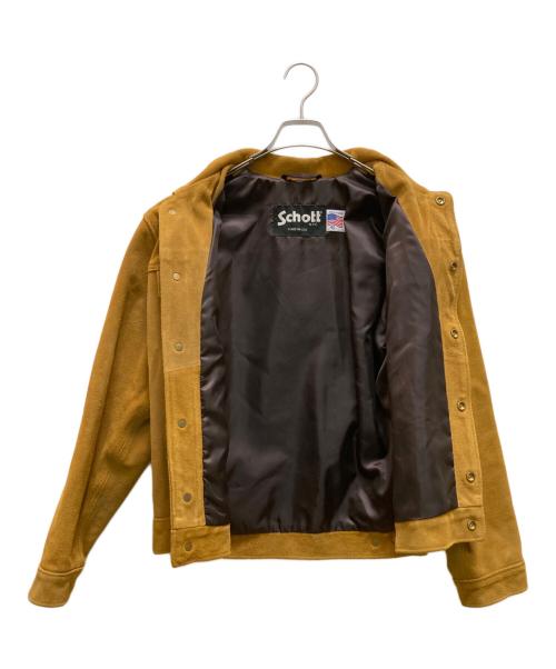 Schott（ショット）Schott (ショット) スエードトラッカージャケット ブラウン サイズ:４０の古着・服飾アイテム