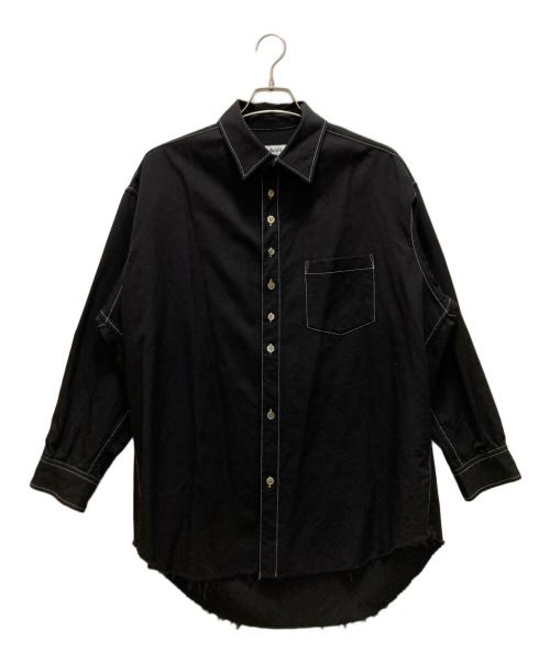 sulvam（サルバム）sulvam (サルバム) gabardine stand collar SH ブラック サイズ:Ｓの古着・服飾アイテム