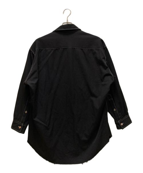sulvam（サルバム）sulvam (サルバム) gabardine stand collar SH ブラック サイズ:Ｓの古着・服飾アイテム