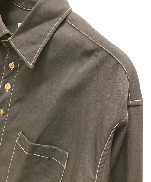 sulvam（サルバム）sulvam (サルバム) gabardine stand collar SH ブラック サイズ:Ｓの古着・服飾アイテム