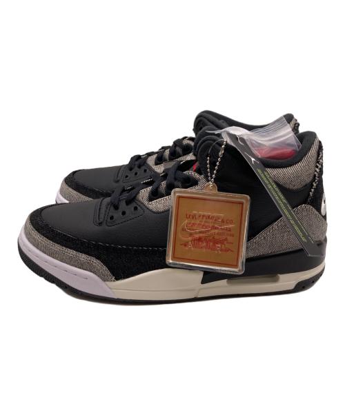 NIKE（ナイキ）NIKE (ナイキ) LEVI'S (リーバイス) エア ジョーダン 3 レトロ SP ブラック サイズ:27.5 未使用品の古着・服飾アイテム