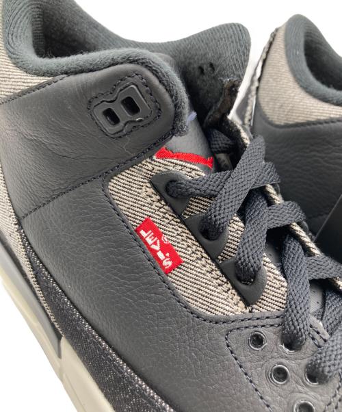 NIKE（ナイキ）NIKE (ナイキ) LEVI'S (リーバイス) エア ジョーダン 3 レトロ SP ブラック サイズ:27.5 未使用品の古着・服飾アイテム
