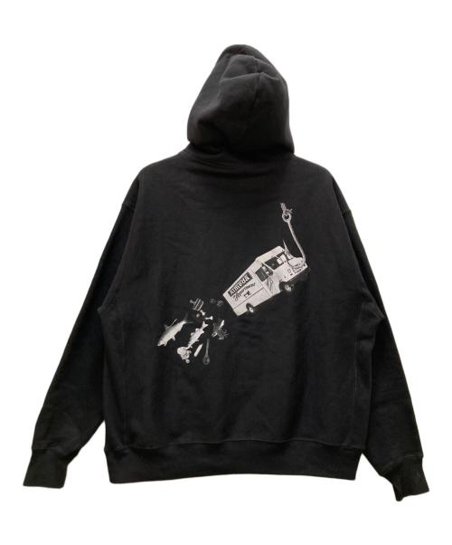 the apartment（ジ アパートメント）The Apartment (ジ アパートメント) THE Almeda club (ザアラメダクラブ) Champion (チャンピオン) Queens Tokyo Moving Hoodie ブラック サイズ:ＸＬの古着・服飾アイテム