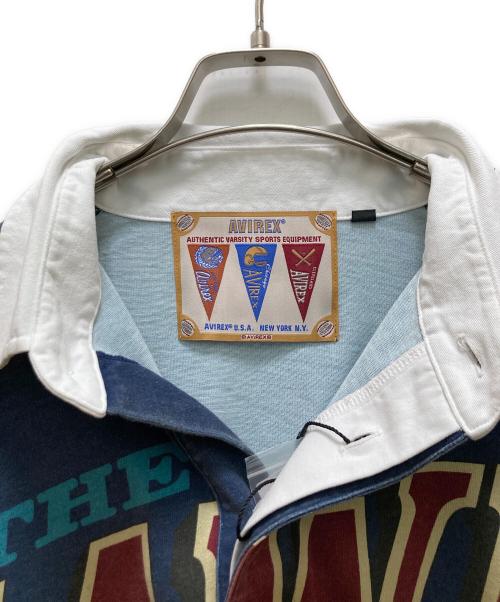 AVIREX（アヴィレックス）AVIREX (アヴィレックス) STABRIDGE (スタブリッジ) HAWKS RUGBY SHIRTS ネイビー サイズ:ＸＬ 未使用品の古着・服飾アイテム