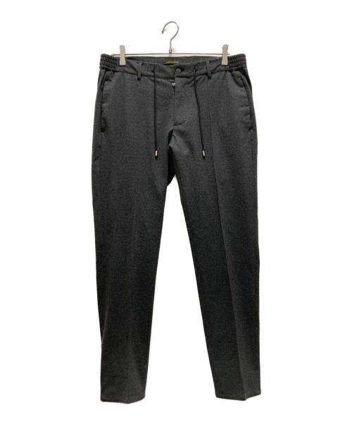 BERWICH（ベルウィッチ）BERWICH (ベルウィッチ) VITALE BARBERIS CANONICO (ヴィターレ バルベリス カノニコ) 別注 スコッチ リラックス ウールタックスラックス グレー サイズ:48の古着・服飾アイテム