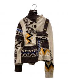 sacai（サカイ）の古着「変形ニット」｜ベージュ