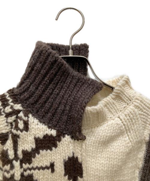 sacai（サカイ）sacai (サカイ) 変形ニット ベージュ サイズ:１の古着・服飾アイテム
