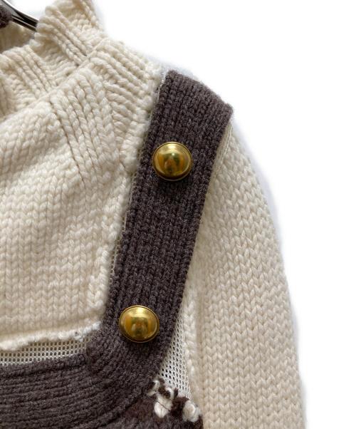 sacai（サカイ）sacai (サカイ) 変形ニット ベージュ サイズ:１の古着・服飾アイテム