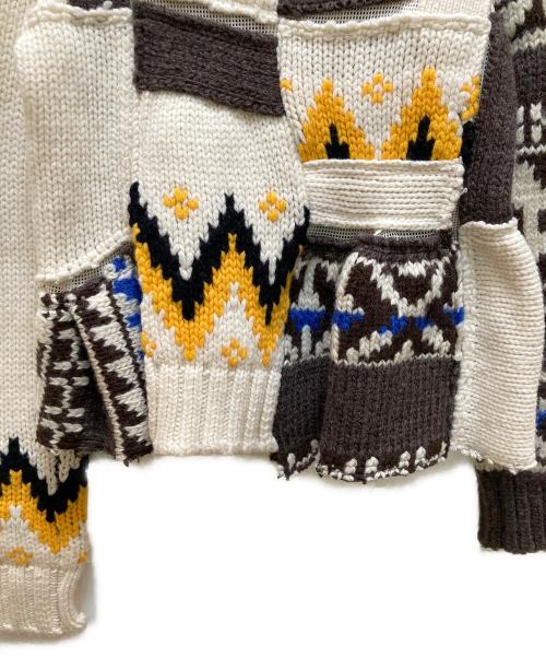 sacai（サカイ）sacai (サカイ) 変形ニット ベージュ サイズ:１の古着・服飾アイテム