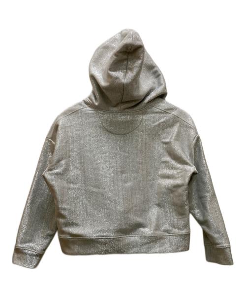 VALENTINO（ヴァレンティノ）VALENTINO (ヴァレンティノ) ラメプルオーバーパーカー グレー サイズ:ＸＳの古着・服飾アイテム