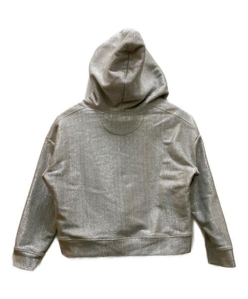 VALENTINO（ヴァレンティノ）VALENTINO (ヴァレンティノ) ラメプルオーバーパーカー グレー サイズ:ＸＳの古着・服飾アイテム