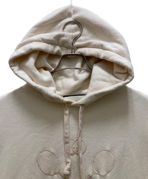 GUCCI（グッチ）GUCCI (グッチ) テニスロゴ刺繍パーカー ベージュ サイズ:XXLの古着・服飾アイテム