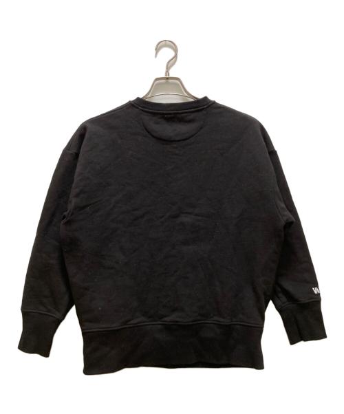 VALENTINO（ヴァレンティノ）VALENTINO (ヴァレンティノ) スパンコールロゴトレーナー ブラック サイズ:ＸＳの古着・服飾アイテム