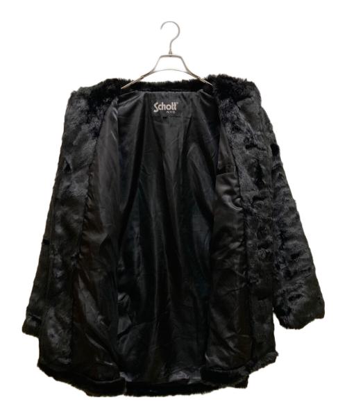 Schott（ショット）Schott (ショット) ボア シングル ロング ピーコート ブラック サイズ: Lの古着・服飾アイテム