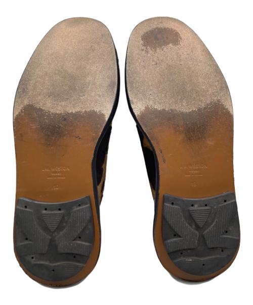 J.M.WESTON（ジェイエムウエストン）J.M.WESTON (ジェイエムウエストン) sacai (サカイ) コラボ ハラコ シグニチャーローファー #180 ブラウン サイズ:10C Dの古着・服飾アイテム