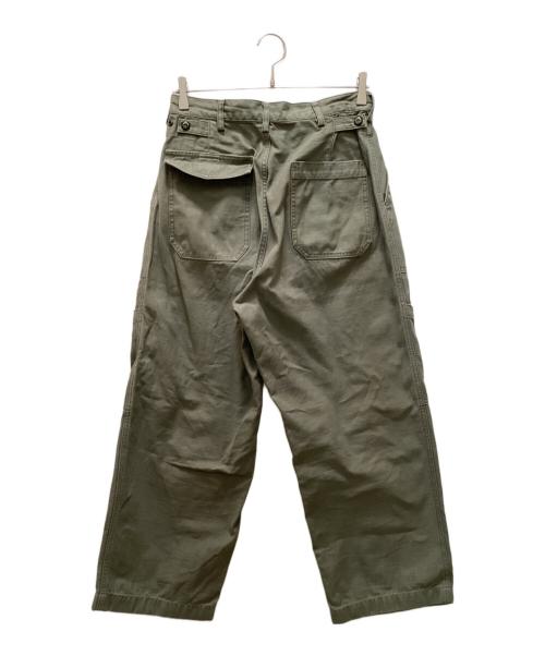 URBAN RESEARCH（アーバンリサーチ）URBAN RESEARCH (アーバンリサーチ) SHIOTA (シオタ) バックサテンユーティリティー トラウザー パンツ グリーン サイズ:Mの古着・服飾アイテム