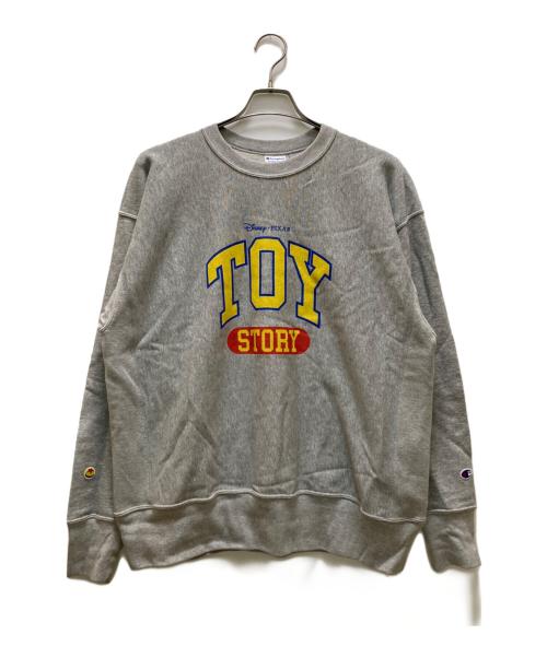 Champion REVERSE WEAVE（チャンピオン リバース ウィーブ）Champion REVERSE WEAVE (チャンピオン リバース ウィーブ) BEAMS (ビームス) Disney (ディズニー) 別注リバースウィーブスウェット グレー サイズ:Ⅼの古着・服飾アイテム