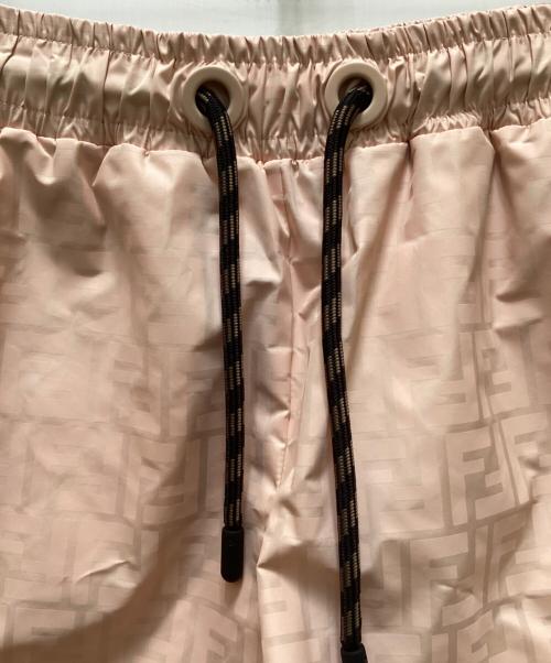 FENDI（フェンディ）FENDI (フェンディ) オールオーバー FF ナイロン ショーツ ピンク サイズ:Sの古着・服飾アイテム