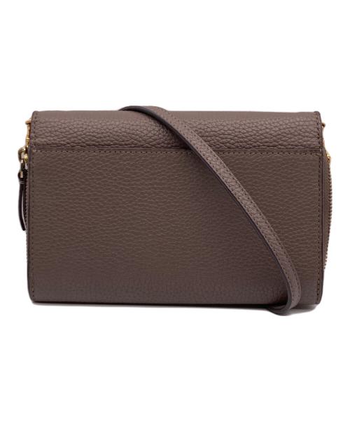 TORY BURCH（トリーバーチ）TORY BURCH (トリーバーチ) レザーショルダーウォレット ベージュの古着・服飾アイテム