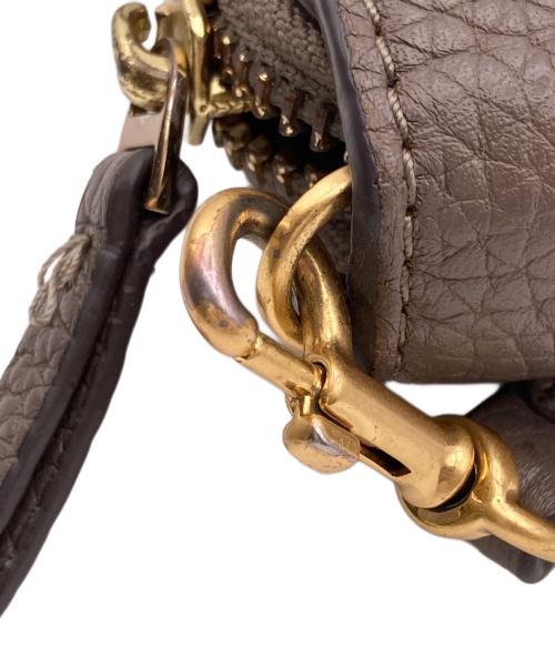 TORY BURCH（トリーバーチ）TORY BURCH (トリーバーチ) レザーショルダーウォレット ベージュの古着・服飾アイテム