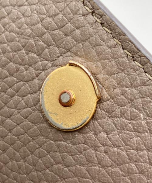 TORY BURCH（トリーバーチ）TORY BURCH (トリーバーチ) レザーショルダーウォレット ベージュの古着・服飾アイテム
