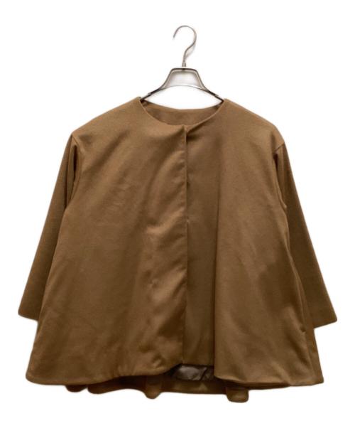 BEARDSLEY（ビアズリー）BEARDSLEY (ビアズリー) ライトカシミアフレアコート ベージュ サイズ:FREEの古着・服飾アイテム