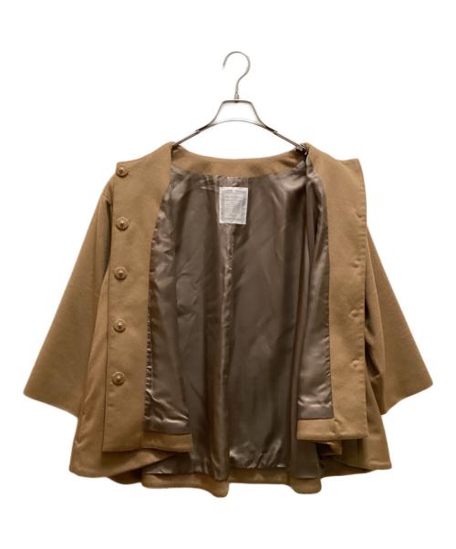 BEARDSLEY（ビアズリー）BEARDSLEY (ビアズリー) ライトカシミアフレアコート ベージュ サイズ:FREEの古着・服飾アイテム