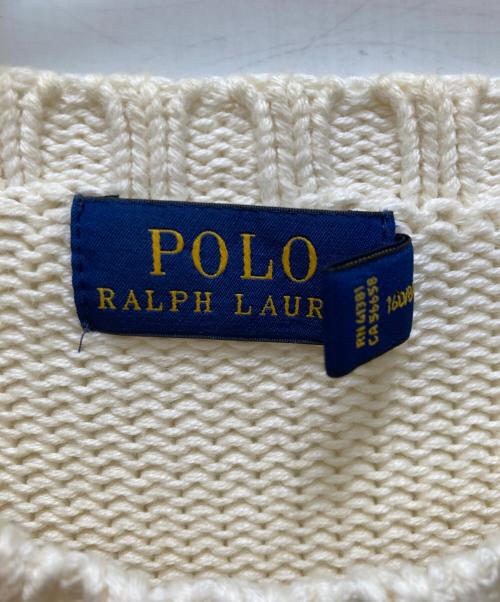POLO RALPH LAUREN（ポロ・ラルフローレン）POLO RALPH LAUREN (ポロ・ラルフローレン) 星条旗ニット ホワイト サイズ:Ｓの古着・服飾アイテム