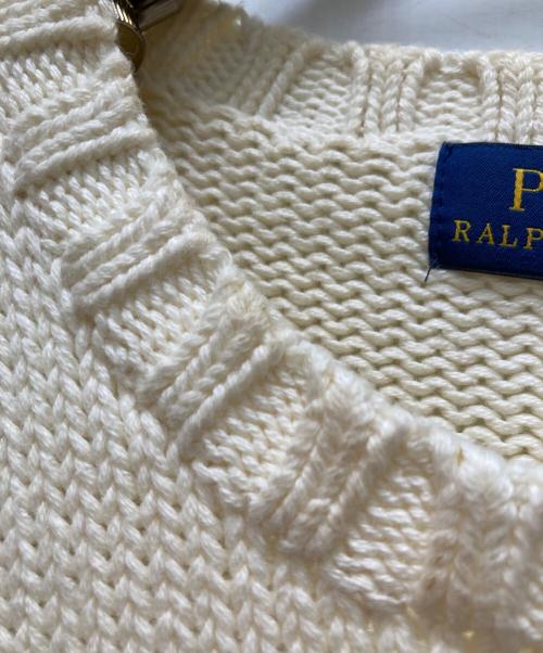 POLO RALPH LAUREN（ポロ・ラルフローレン）POLO RALPH LAUREN (ポロ・ラルフローレン) 星条旗ニット ホワイト サイズ:Ｓの古着・服飾アイテム