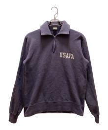BUZZ RICKSON'S（バズリクソンズ）の古着「USAFA ハーフジップスウェット」｜ネイビー