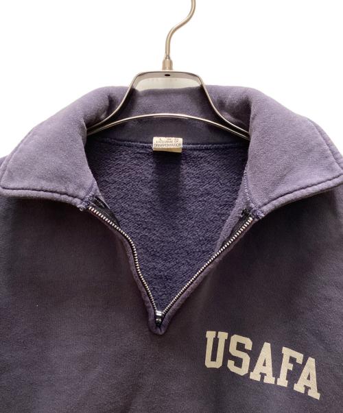 BUZZ RICKSON'S（バズリクソンズ）Buzz Rickson's (バズリクソンズ) USAFA ハーフジップスウェット ネイビー サイズ:Ⅼの古着・服飾アイテム