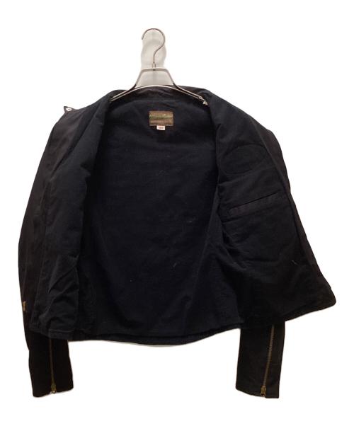 Buco（ブコ）Buco (ブコ) ロゴワッペンライダースジャケット ブラック サイズ:42の古着・服飾アイテム