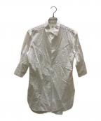 Y'sワイズ）の古着「ロングポプリンシャツ」｜ホワイト