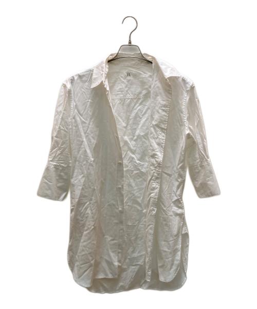 Y's（ワイズ）Y's (ワイズ) ロングポプリンシャツ ホワイト サイズ:1の古着・服飾アイテム