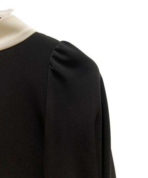 CELFORD（セルフォード）CELFORD (セルフォード) ボウタイAラインワンピ―ス ブラック サイズ:36 未使用品の古着・服飾アイテム
