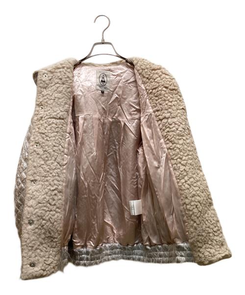 leur logette（ルールロジェット）leur logette (ルールロジェット) ミロワールキルトブルゾン シルバー サイズ:０の古着・服飾アイテム