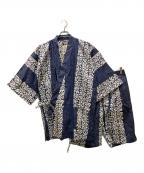 reyn spoonerレイン スプナー）の古着「セットアップ甚平 SPOONER STRIPE」｜ブルー