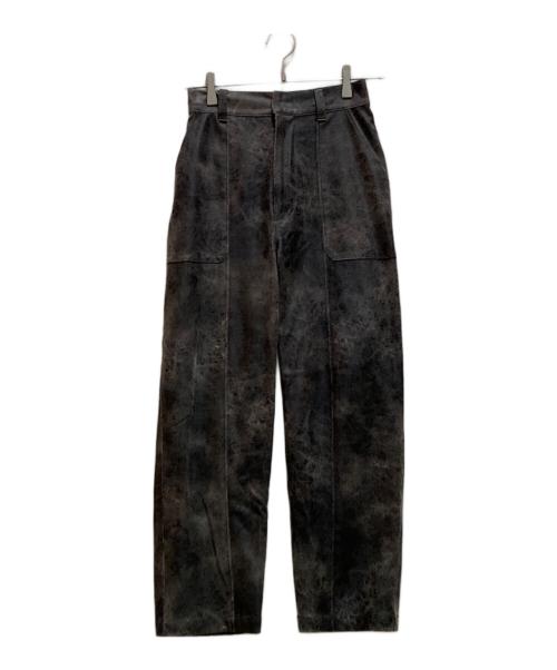 Ameri（アメリ）Ameri (アメリ) CRUSHED LEATHER RELAX PANTS ブラック サイズ:Sの古着・服飾アイテム