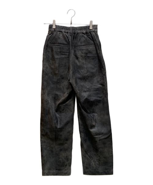 Ameri（アメリ）Ameri (アメリ) CRUSHED LEATHER RELAX PANTS ブラック サイズ:Sの古着・服飾アイテム