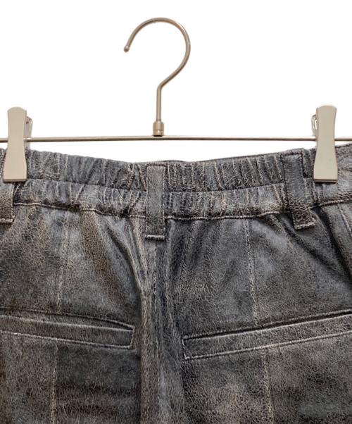 Ameri（アメリ）Ameri (アメリ) CRUSHED LEATHER RELAX PANTS ブラック サイズ:Sの古着・服飾アイテム