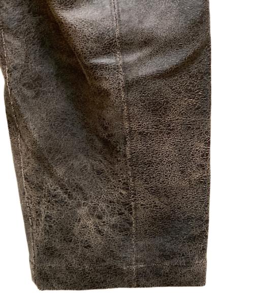 Ameri（アメリ）Ameri (アメリ) CRUSHED LEATHER RELAX PANTS ブラック サイズ:Sの古着・服飾アイテム