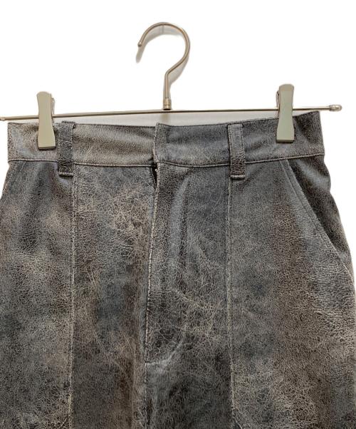 Ameri（アメリ）Ameri (アメリ) CRUSHED LEATHER RELAX PANTS ブラック サイズ:Sの古着・服飾アイテム