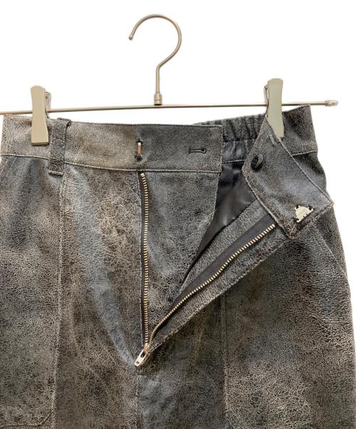 Ameri（アメリ）Ameri (アメリ) CRUSHED LEATHER RELAX PANTS ブラック サイズ:Sの古着・服飾アイテム