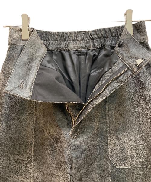 Ameri（アメリ）Ameri (アメリ) CRUSHED LEATHER RELAX PANTS ブラック サイズ:Sの古着・服飾アイテム