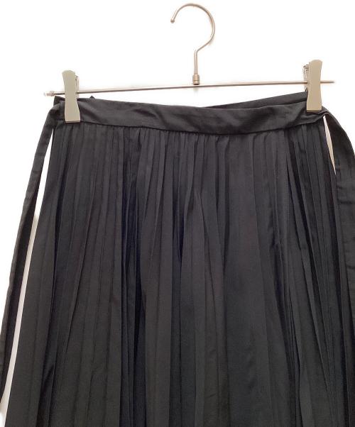 VALENTINO（ヴァレンティノ）VALENTINO (ヴァレンティノ) プリーツ加工ラップスカート ブラック サイズ:36の古着・服飾アイテム