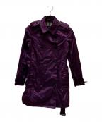 BURBERRY LONDONバーバリーロンドン）の古着「パッカブルナイロントレンチコート」｜パープル