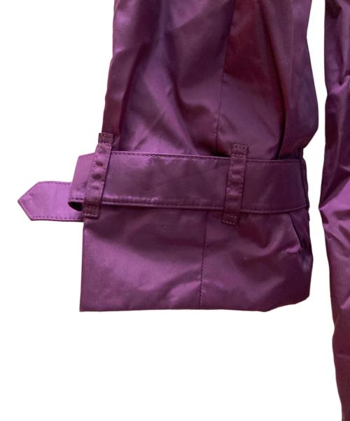 BURBERRY LONDON（バーバリーロンドン）BURBERRY LONDON (バーバリーロンドン) パッカブルナイロントレンチコート パープル サイズ:38の古着・服飾アイテム