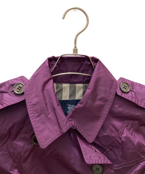 BURBERRY LONDON（バーバリーロンドン）BURBERRY LONDON (バーバリーロンドン) パッカブルナイロントレンチコート パープル サイズ:38の古着・服飾アイテム