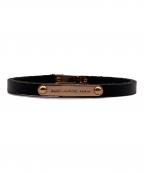 Saint Laurent Parisサンローランパリ）の古着「idプレートブレスレット」｜ブラック
